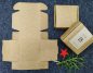 Preview: 24 Adventskalender Boxen + Kraftpapier Zahlen Sticker /Mini Schachteln zum Selbstbefüllen / DIY Geschenkboxen: edel Geprägt oder Glatt