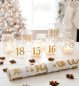 Preview: Adventskalender Zahlen + Sterne 2,5 bis 20 cm Aufkleber - Farbwahl