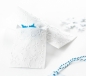 Preview: 10 mini Papiertüten / Tütchen mit Schneeflocken - Kraftpapier - Braun