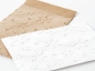 Preview: 10 mini Papiertüten / Tütchen mit Schneeflocken - Kraftpapier - Braun