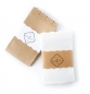 Mobile Preview: 10 mini "Freudentränen" Kraftpapier Tütchen mit Spitze - weiß