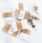 Mobile Preview: 10 weiße mini "Freudentränen" Papiertüten / Tütchen mit Herzen