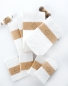 Mobile Preview: 10 mini Papiertüten / Tütchen mit Schneeflocken - weiß