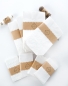 Preview: 10 mini "Freudentränen" Kraftpapier Tütchen mit Herz Prägung - braun