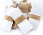 Mobile Preview: 10 Weiße Geschenktüten mit  Herzchen Prägung