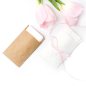 Preview: 10 mini "Freudentränen" Kraftpapier Tütchen mit Herz Prägung - braun