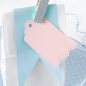 Mobile Preview: 10 Geschenkanhänger mit Spitze -  rosa