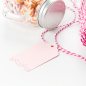 Mobile Preview: 10 Geschenkanhänger mit Spitze -  rosa