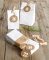 Preview: 72er Set: ADVENTSKALENDER Papiertüten + Zahlen Anhänger + Holzklammern - Weiß