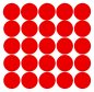 Preview: 50 Kreative Klebepunkte Dots - ROT