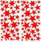 Preview: 110 St. Selbstklebende Sterne Sticker ROT / Aufkleber