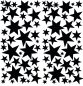 Preview: 110 St. Selbstklebende Sterne Sticker SCHWARZ Aufkleber
