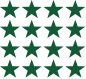 Preview: 50 Selbstklebende Sterne Sticker DUNKELGRÜN