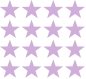 Preview: 50 Sterne Sticker FLIEDER Lila