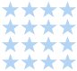 Preview: 50 STERNE Sticker PASTELLBLAU / BLAU