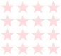 Mobile Preview: 50 PASTELLROSA / ROSA Sterne Sticker 1 bis 10 cm Selbstklebend