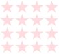 Preview: 50 PASTELLROSA / ROSA Sterne Sticker 1 bis 10 cm Selbstklebend