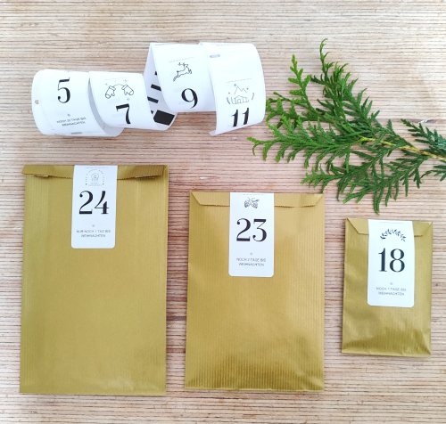 Preview: Adventskalender-gold