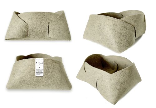 Preview: FILZKORB "Tulipa" / Aufbewahrung / Box aus Filz / Korb - 4 Größen / 40 Farben / Brotkorb / Aufbewahrungskorb