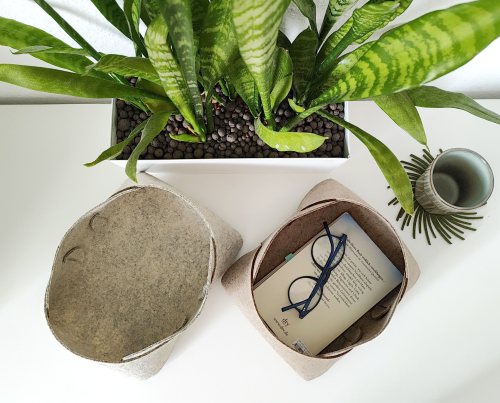 Preview: FILZKORB "Tulipa" / Aufbewahrung / Box aus Filz / Korb - 4 Größen / 40 Farben / Brotkorb / Aufbewahrungskorb