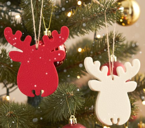 Deko Rentier / Ren Filz Untersetzer 5 bis 45 cm - 54 Farben / Weihnachten