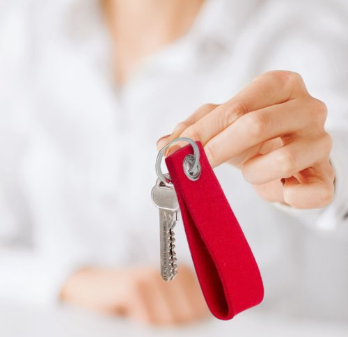 Preview: Filz Schlüsselanhänger / Schlüsselband - 50 Farben