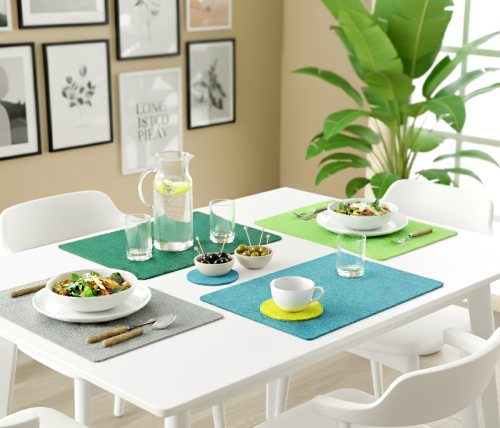 Preview: Filzuntersetzer - Eckig - abgerundet - Platzset / Platzmatte / Tischuntersetzer Preview: Filzuntersetzer - Eckig - abgerundet - Platzset / Platzmatte / Tischuntersetzer