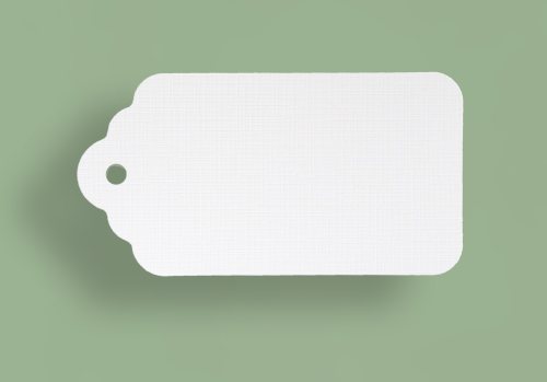 Geschenkanhänger, weiß