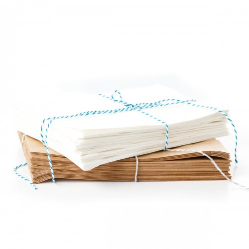 10 Geschenkbeutel / Papiertüten - Kraftpapier braun