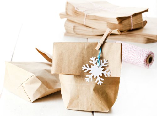 10 Kraftpapier Geschenktüten / Papiertaschen