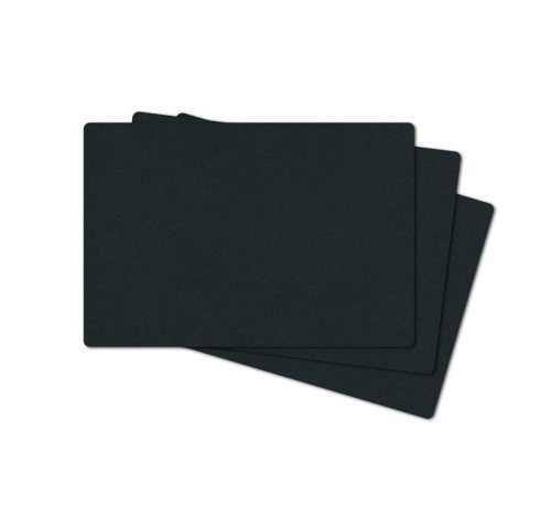 50 mini Visitenkarten in schwarz 74 x 44 mm, blanko