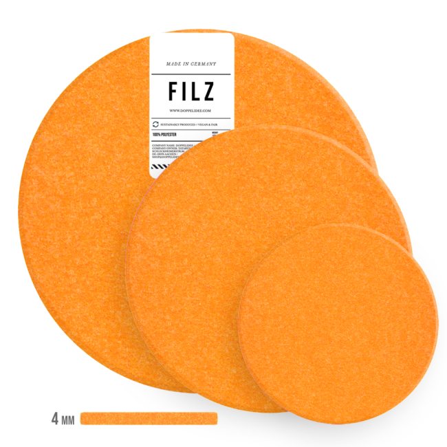 filzuntersetzer-kreis-orange