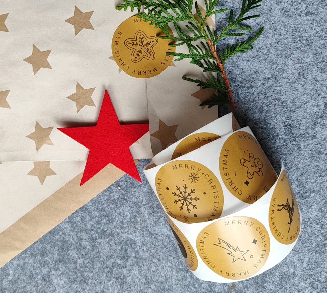 10 runde MERRY CHRISTMAS Aufkleber * Frohe Weihnachten * Braun 10 runde MERRY CHRISTMAS Aufkleber * Frohe Weihnachten * Braun