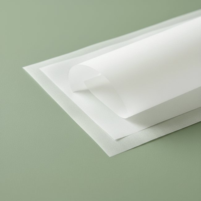 10 Bogen A4 Transparentpapier / Pergamentpapier - milchweiß
