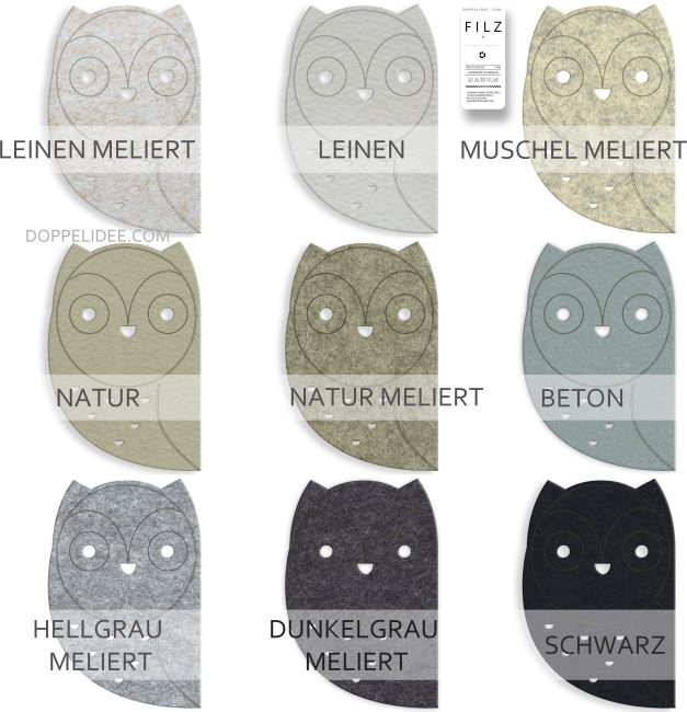 Eule aus Filz Eule aus Filz