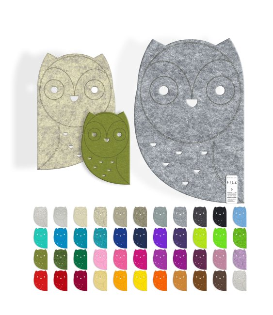 EULE Filz Deko & Untersetzer / Filzuntersetzer - 50 Farben - Uhu Vogel Tischset - Glasuntersetzer EULE Filz Deko & Untersetzer / Filzuntersetzer - 50 Farben - Uhu Vogel Tischset - Glasuntersetzer