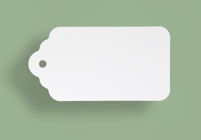 Geschenkanhänger, weiß