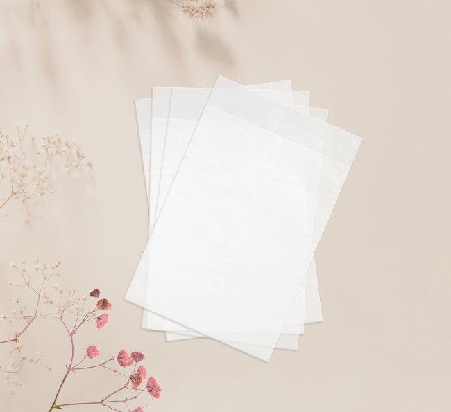 10 St. Pergamin Tütchen / Transparentpapier - 4 Größen