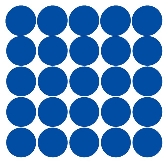 50 Kreative Klebepunkte DUNKELBLAU - ENZIAN