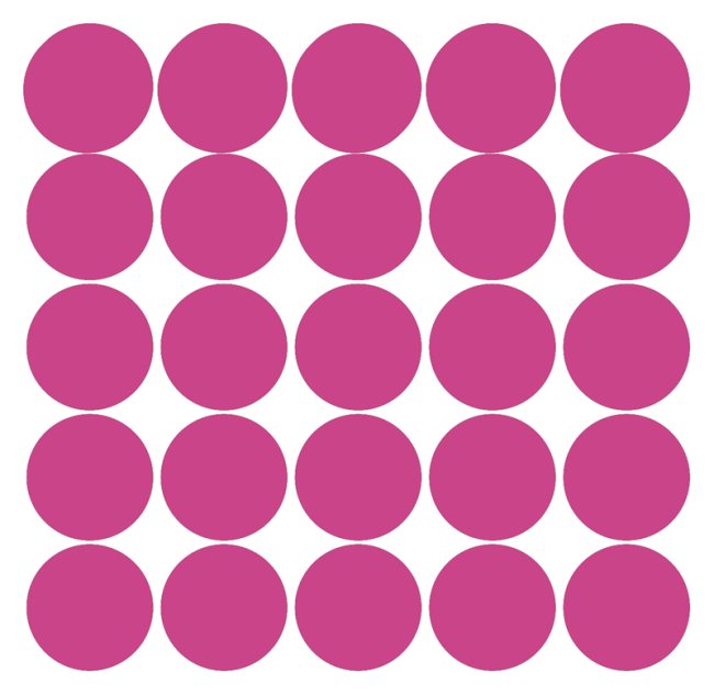 50 Kreative Klebepunkte Dots PINK - Wandtattoo