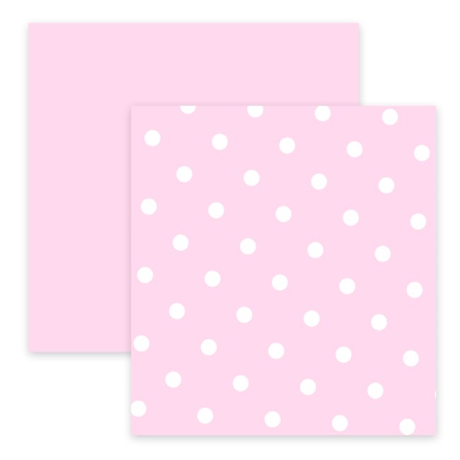 Designpapier / Motivpapier - rosa  'Dots'